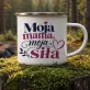 Kubek Emaliowany Dla Młodej Mamy Prezent Na Dzień Mamy Dla Kobiety: Czuła Elegancja Kubek Emaliowany Dla Młodej Mamy Prezent Na Dzień Mamy Dla Kobiety: Czuła Elegancja