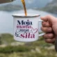 Kubek Emaliowany Dla Młodej Mamy Prezent Na Dzień Mamy Dla Kobiety: Czuła Elegancja Kubek Emaliowany Dla Młodej Mamy Prezent Na Dzień Mamy Dla Kobiety: Czuła Elegancja