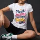 Koszulka Damska Biała Dla Przyszłej Mamy Prezent Na Dzień Mamy Dla Kobiety: Ciążowy Humor