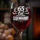 Kieliszek Do Wina Dla 65 Latka Prezent Na 65 Urodziny Dla Mężczyzny: Legendarny Rocznik 65 Kieliszek Do Wina Dla 65 Latka Prezent Na 65 Urodziny Dla Mężczyzny: Legendarny Rocznik 65