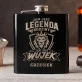 Piersiówka Z Grawerem Dla Wujka Prezent Dla Mężczyzny: Jam Jest Legenda Piersiówka Z Grawerem Dla Wujka Prezent Dla Mężczyzny: Jam Jest Legenda