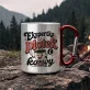 Kubek Metalowy z Karabińczykiem Dla Przyjaciółki Prezent Dla Kobiety: Retro Przyjaciółka Kubek Metalowy z Karabińczykiem Dla Przyjaciółki Prezent Dla Kobiety: Retro Przyjaciółka
