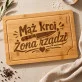 Deska Do Krojenia Na Rocznicę Ślubu Prezent Na Walentynki Dla Mężczyzny: Kuchenne Role Małżeńskie Deska Do Krojenia Na Rocznicę Ślubu Prezent Na Walentynki Dla Mężczyzny: Kuchenne Role Małżeńskie
