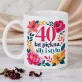 Zestaw Prezenowy Z Kubkiem Dla 40 Latki Na 40 Urodziny: 40 Lat Piękna, Siły I Stylu