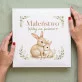 Album Na Zdjęcia Tradycyjny Na Narodziny Dziecka Prezent Dla Pary: Czułe Króliczki Album Na Zdjęcia Tradycyjny Na Narodziny Dziecka Prezent Dla Pary: Czułe Króliczki