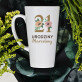 21 urodziny kwiaty - Personalizowany Kubek