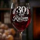 Kieliszek Do Wina Na 30 Rocznicę Ślubu Prezent Dla Kobiety: 30 Lat Razem Kieliszek Do Wina Na 30 Rocznicę Ślubu Prezent Dla Kobiety: 30 Lat Razem