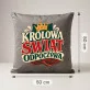 Poduszka Dekoracyjna Na Święta Prezent Dla Kobiety: Królowa Świąt Odpoczywa Poduszka Dekoracyjna Na Święta Prezent Dla Kobiety: Królowa Świąt Odpoczywa