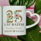 25 lat razem kwiaty - Kubki dla pary