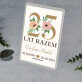25 lat razem kwiaty - Wydruk na szkle akrylowym z podstawką