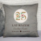 25 lat razem kwiaty - Zestaw Dwóch Poduszek Dekoracyjnych