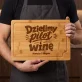 Deska Do Krojenia z Grawerem Dla Niej i Dla Niego Prezent Dla Pary: Dzielimy Pilot I Winę