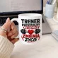 Kubek Z Nadrukiem Dla Trenera Personalnego Prezent Dla Mężczyzny: Trener Zmienia Życie Kubek Z Nadrukiem Dla Trenera Personalnego Prezent Dla Mężczyzny: Trener Zmienia Życie
