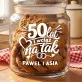Słoik Na Ciastka z Grawerem Na 50 Lecie Ślubu Prezent Dla Pary: 50 Lat I Wciąż Na Tak Słoik Na Ciastka z Grawerem Na 50 Lecie Ślubu Prezent Dla Pary: 50 Lat I Wciąż Na Tak