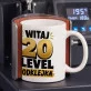Kubek Z Nadrukiem Na 20 Urodziny Prezent Dla Kobiety: Jubileuszowa Odklejka Kubek Z Nadrukiem Na 20 Urodziny Prezent Dla Kobiety: Jubileuszowa Odklejka