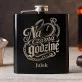Piersiówka Z Grawerem Dla Przyjaciela Prezent Dla Mężczyzny: Na Czarną Godzinę