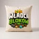 Poduszka Dekoracyjna Dla Fana Minecrafta Prezent Dla Mężczyzny: Blokowy Humor