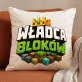 Poduszka Dekoracyjna Dla Fana Minecrafta Prezent Dla Mężczyzny: Blokowy Humor