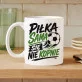 Kubek Z Nadrukiem Dla Piłkarza Prezent Dla Mężczyzny: Piłka Sama Sie Nie Kopnie Kubek Z Nadrukiem Dla Piłkarza Prezent Dla Mężczyzny: Piłka Sama Sie Nie Kopnie