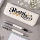 Zestaw Pióro i Długopis w Etui Dla Pianistki Prezent Dla Kobiety: Pianistka Z Pasją Zestaw Pióro i Długopis w Etui Dla Pianistki Prezent Dla Kobiety: Pianistka Z Pasją