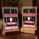 Druk Na Szkle Dla Dentystki Prezent Dla Kobiety: Świetni Dentyści Typografia Druk Na Szkle Dla Dentystki Prezent Dla Kobiety: Świetni Dentyści Typografia