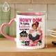 Kubek Z Nadrukiem Na Nowy Dom Prezent Dla Kobiety: Nowy Dom Królowa Kubek Z Nadrukiem Na Nowy Dom Prezent Dla Kobiety: Nowy Dom Królowa