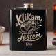 Piersiówka z Grawerem Dla Fotografa Prezent Dla Mężczyzny: Klikam, Więc Jestem Piersiówka z Grawerem Dla Fotografa Prezent Dla Mężczyzny: Klikam, Więc Jestem