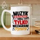 Kubek Z Nadrukiem Dla Muzyka Prezent Dla Mężczyzny: Muzyk Bez Problemów Kubek Z Nadrukiem Dla Muzyka Prezent Dla Mężczyzny: Muzyk Bez Problemów