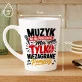 Kubek Z Nadrukiem Dla Muzyka Prezent Dla Mężczyzny: Muzyk Bez Problemów Kubek Z Nadrukiem Dla Muzyka Prezent Dla Mężczyzny: Muzyk Bez Problemów