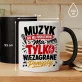 Kubek Z Nadrukiem Dla Muzyka Prezent Dla Mężczyzny: Muzyk Bez Problemów Kubek Z Nadrukiem Dla Muzyka Prezent Dla Mężczyzny: Muzyk Bez Problemów