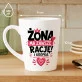 Kubek Z Nadrukiem Dla Żony Prezent Na Rocznicę Ślubu Dla Kobiety: Żona Ma Zawsze Rację Kubek Z Nadrukiem Dla Żony Prezent Na Rocznicę Ślubu Dla Kobiety: Żona Ma Zawsze Rację