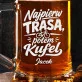 Kufel Personalizowany z Grawerem Dla Rowerzysty Prezent Dla Mężczyzny: Kufel Po Trasie Kufel Personalizowany z Grawerem Dla Rowerzysty Prezent Dla Mężczyzny: Kufel Po Trasie