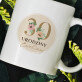 30 urodziny kwiaty - Personalizowany Kubek