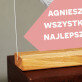30 urodziny najlepszego - Wydruk na szkle akrylowym z podstawką