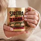 Złoty Kubek Dla Siostry Prezent Dla Kobiety: Siostrzany Humor Złoty Kubek Dla Siostry Prezent Dla Kobiety: Siostrzany Humor