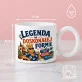 Kubek Z Okrągłym Uchem Na 65 Urodziny Prezent Dla 65 Latka Mężczyzny: Śródziemnomorski Retro Kubek Z Okrągłym Uchem Na 65 Urodziny Prezent Dla 65 Latka Mężczyzny: Śródziemnomorski Retro
