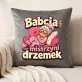 Poduszka Dekoracyjna Dla Babci Prezent Na Dzień Babci Dla Kobiety: Babcia - Mistrzyni Drzemek Poduszka Dekoracyjna Dla Babci Prezent Na Dzień Babci Dla Kobiety: Babcia - Mistrzyni Drzemek