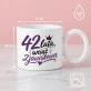 Kubek Z Okrągłym Uchem Dla 42 Latki Prezent Na 40 Urodziny Dla Kobiety: Zjawiskowa Czterdziestka Kubek Z Okrągłym Uchem Dla 42 Latki Prezent Na 40 Urodziny Dla Kobiety: Zjawiskowa Czterdziestka