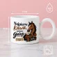 Kubek Z Okrągłym Uchem Dla Koniary Prezent Dla Kobiety: Kawowy Galop
