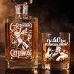 Zestaw Do Whisky Na 40 Lecie Ślubu Prezent Dla Mężczyzny: Męska Cierpliwość