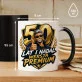 Kubek Z Nadrukiem Na 50 Prezent Na 50 Urodziny Dla Mężczyzny: 50 Lat Wersja Premium Kubek Z Nadrukiem Na 50 Prezent Na 50 Urodziny Dla Mężczyzny: 50 Lat Wersja Premium