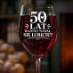 Kieliszek Do Wina Na 50 Rocznicę Ślubu Rodziców Prezent Dla Kobiety: 50 Lat Razem Kieliszek Do Wina Na 50 Rocznicę Ślubu Rodziców Prezent Dla Kobiety: 50 Lat Razem