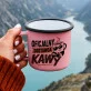 Kubek Emaliowany Dla Niego Prezent Na Walentynki Dla Mężczyzny: Kawowy Dowcip Kubek Emaliowany Dla Niego Prezent Na Walentynki Dla Mężczyzny: Kawowy Dowcip