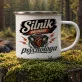 Kubek Emaliowany Dla Fana Motoryzacji Prezent Dla Mężczyzny: Silnikowy Styl Retro Kubek Emaliowany Dla Fana Motoryzacji Prezent Dla Mężczyzny: Silnikowy Styl Retro