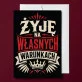 Kartka z Życzeniami Na Walentynki Na Rocznicę Dla Mężczyzny: Manifest Niezależności Kartka z Życzeniami Na Walentynki Na Rocznicę Dla Mężczyzny: Manifest Niezależności