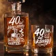 Zestaw Do Whisky Na 40 Urodziny Prezent Dla Mężczyzny: 40 Lat Klasy I Smaku Zestaw Do Whisky Na 40 Urodziny Prezent Dla Mężczyzny: 40 Lat Klasy I Smaku