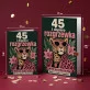 Kartka z Życzeniami Dla 45 Latki Na 45 Urodziny Dla Kobiety: Retro Kwiatowy Humor Kartka z Życzeniami Dla 45 Latki Na 45 Urodziny Dla Kobiety: Retro Kwiatowy Humor
