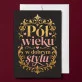 Kartka z Życzeniami Na 50 Rocznicę Ślubu Dla Kobiety: Złota Elegancja Kartka z Życzeniami Na 50 Rocznicę Ślubu Dla Kobiety: Złota Elegancja