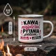 Kubek Emaliowany Na Święta Prezent Dla Kobiety: Kawowy Humor Poranny Kubek Emaliowany Na Święta Prezent Dla Kobiety: Kawowy Humor Poranny