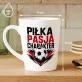 Kubek Z Nadrukiem Dla Piłkarza Prezent Dla Mężczyzny: Piłka, Pasja, Charakter Kubek Z Nadrukiem Dla Piłkarza Prezent Dla Mężczyzny: Piłka, Pasja, Charakter